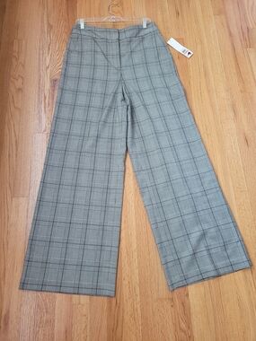 Calvin Klein Plaid Whitney Pants (High Rise)